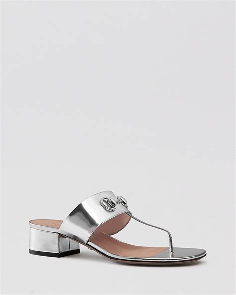 gucci sandalen silber|Gucci sandals bloomingdale's.